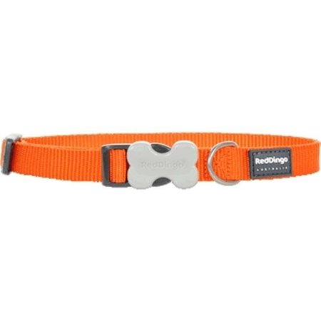 RED DINGO Red Dingo DC-ZZ-OR-LG Dog Collar Classic Orange; Large DC-ZZ-OR-LG